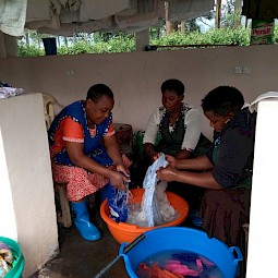 laundry staff at work