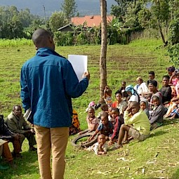 Nurse Emmanuel in the community